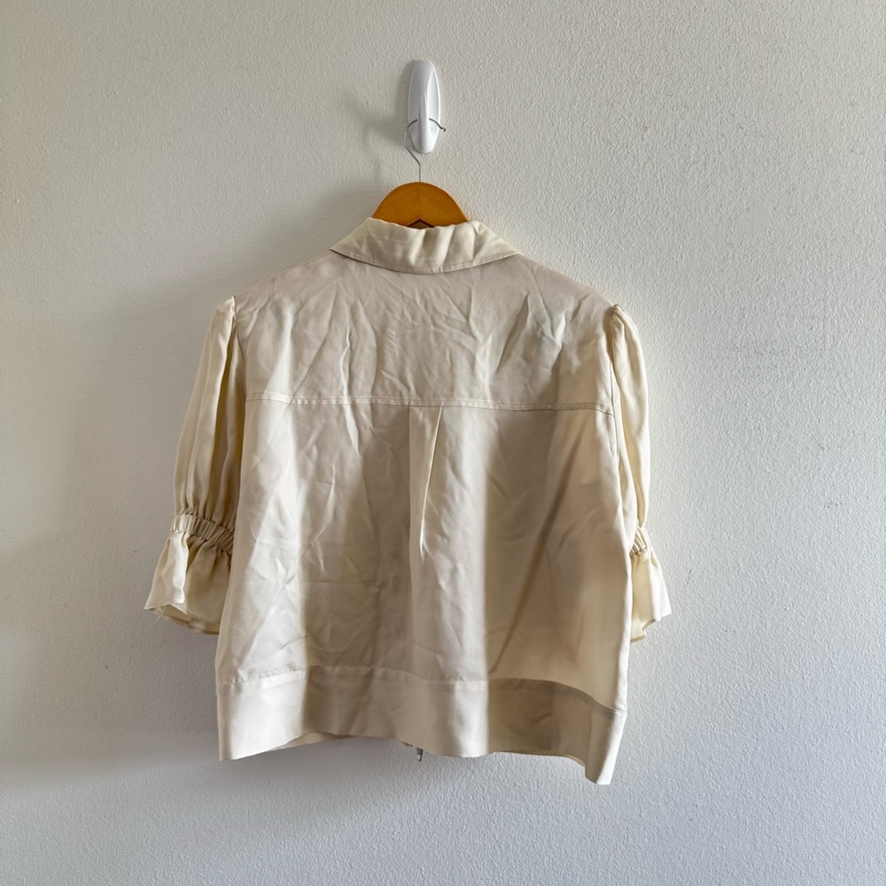 Cinq a Sept Holly Puff Sleeve Utility Jacket size Small - Picture 4 of 12